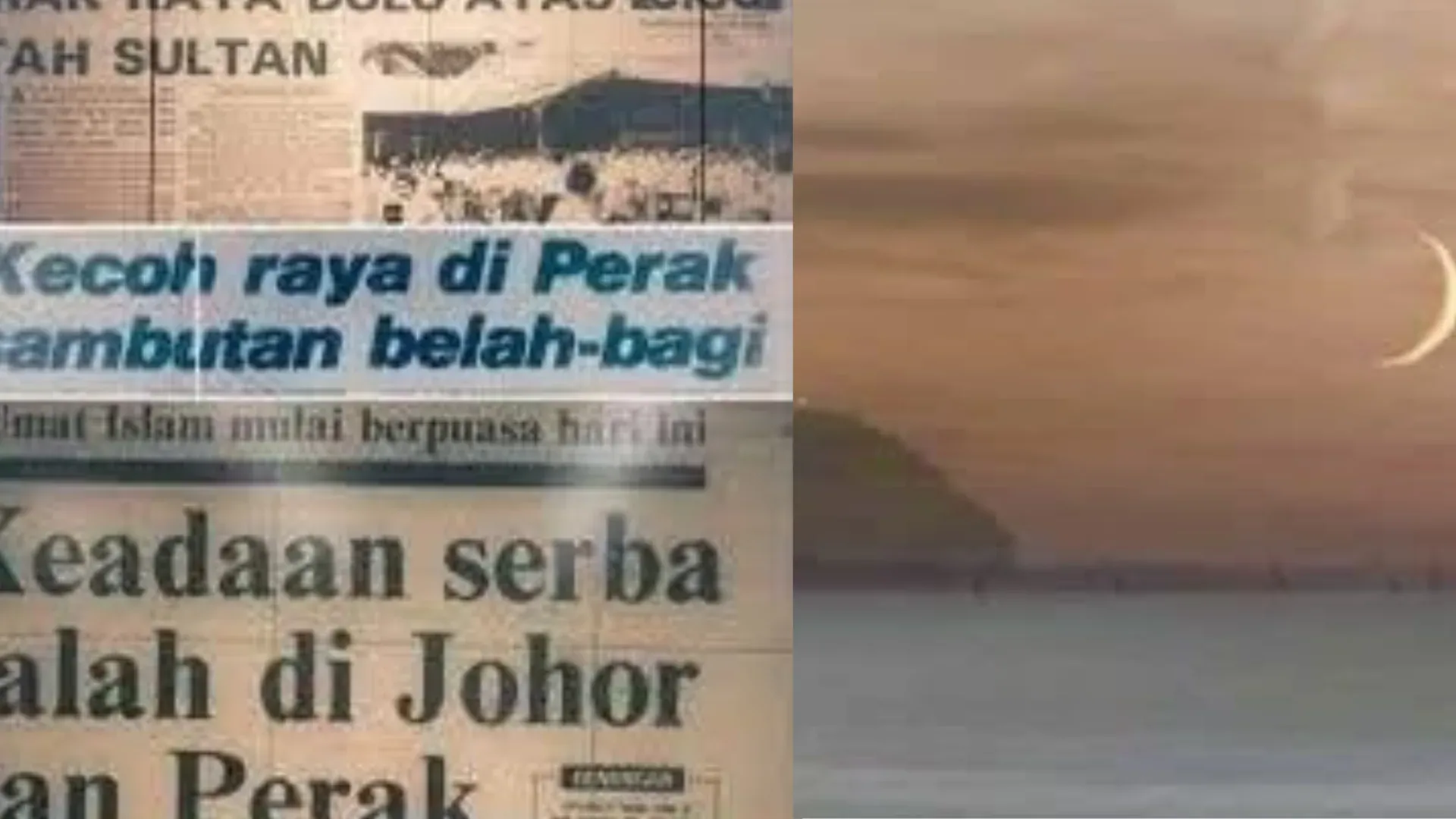 Bila Perak dan Johor Raya & Puasa Awal Sehari?